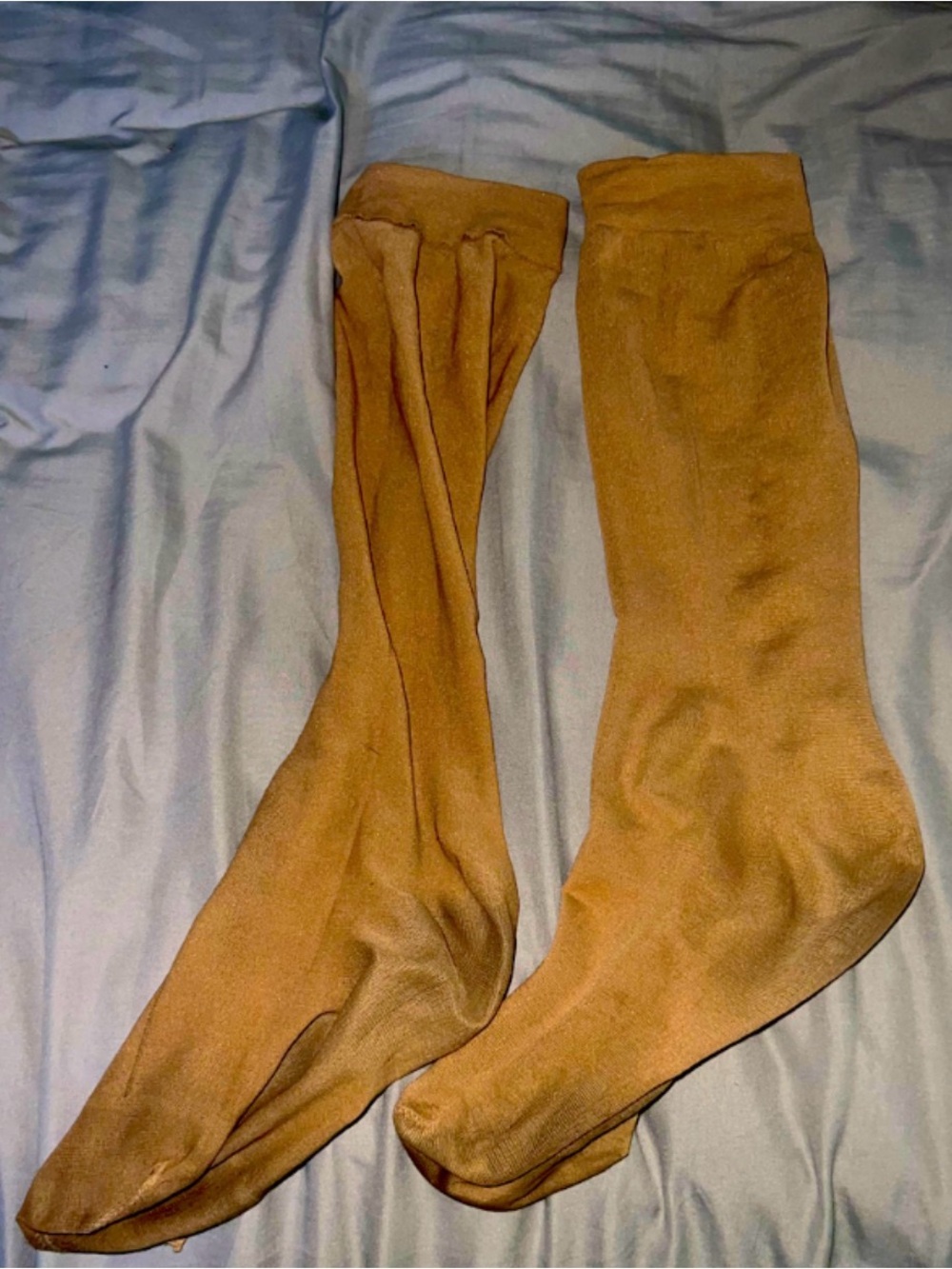 Tan knee high stockings